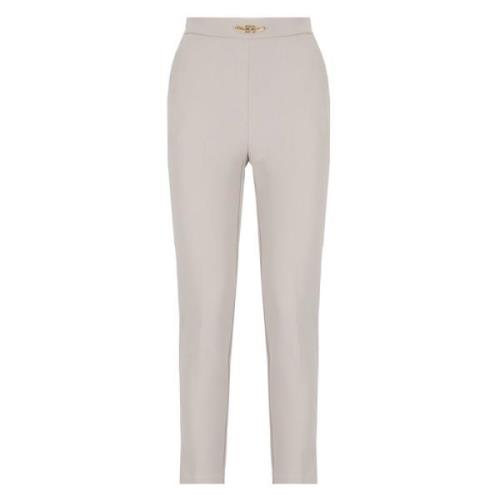 Elisabetta Franchi Slim-fit Trousers Gray, Dam