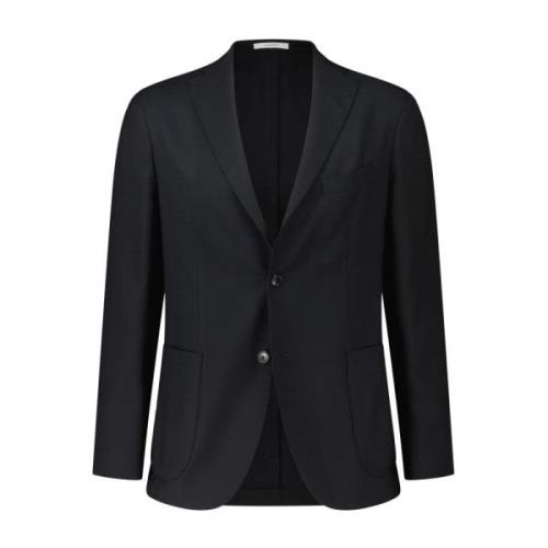 Boglioli Ull Blazer Klassisk Stil Black, Herr