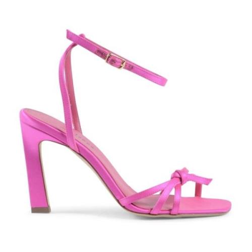 Dee Ocleppo Romantisk Satin Högklackad Sandal Pink, Dam