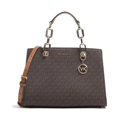 Michael Kors Brun Satchel Handväska för Kvinnor Brown, Dam