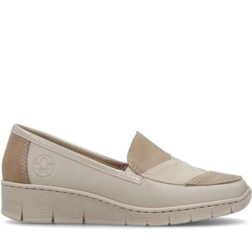 Rieker Beige Sneakers för Kvinnor Green, Dam