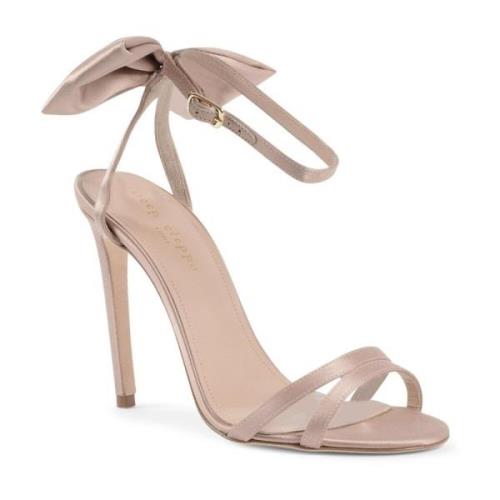 Dee Ocleppo Romantisk Bow Satin Sandal Beige, Dam