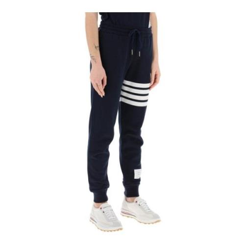 Thom Browne 4-bar loopback bomulls sweatpants Blue, Herr