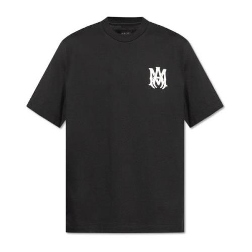 Amiri T-shirt med logotyp Black, Herr