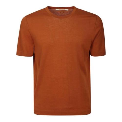 Hindustrie Orange Grafisk T-shirt Orange, Herr