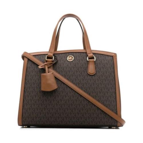 Michael Kors Brun Satchel Handväska för Kvinnor Brown, Dam