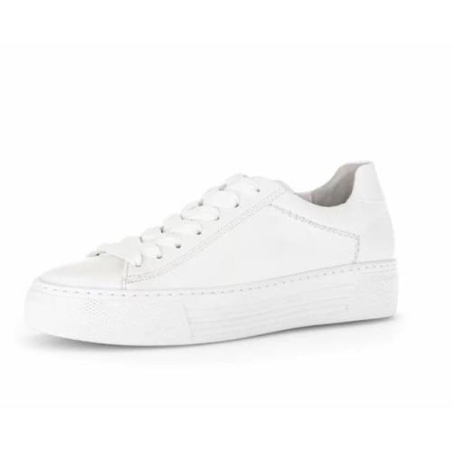 Gabor Vita Läder Sneakers White, Dam