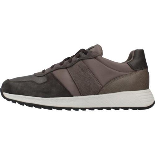 Geox Stiliga Sneakers för Stadsäventyr Brown, Herr