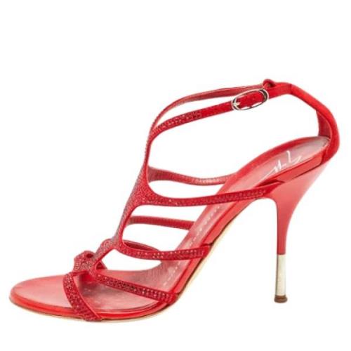 Giuseppe Zanotti Pre-owned Pre-owned Mocka sandaler Red, Dam