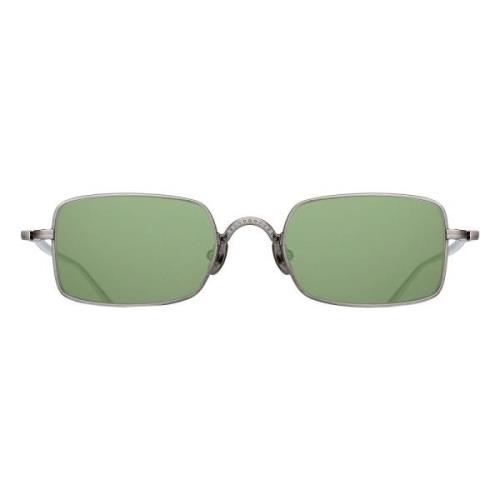 Matsuda Antique Silver Sunglasses Green, Unisex