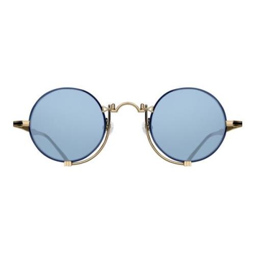 Matsuda Gold/Blue Sunglasses 10601H Blue, Unisex