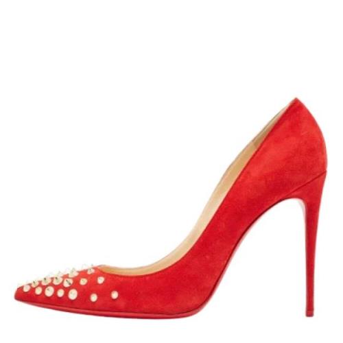 Christian Louboutin Pre-owned Pre-owned Mocka klackskor Red, Dam