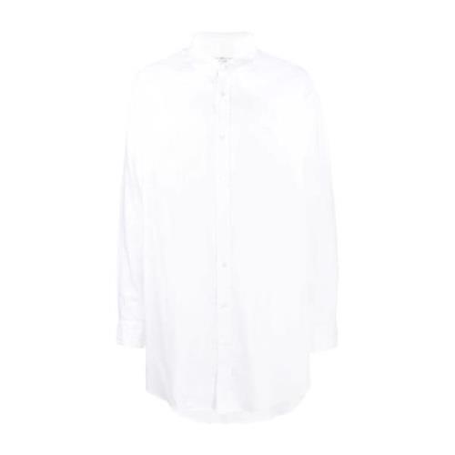 Maison Margiela Vit Bomull Oversize Skjorta White, Herr