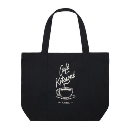 Maison Kitsuné Kaffekopp Toteväska Black, Dam