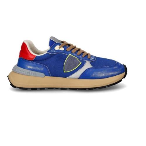 Philippe Model Vintage Racing Style Sneaker Multicolor, Herr