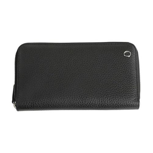 Orciani Fashionable Wallet for Men and Women Black, Herr