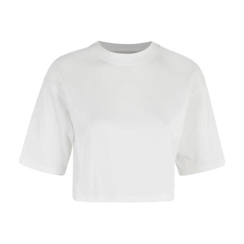 Loulou Studio Stilren Cropped T-shirt White, Dam