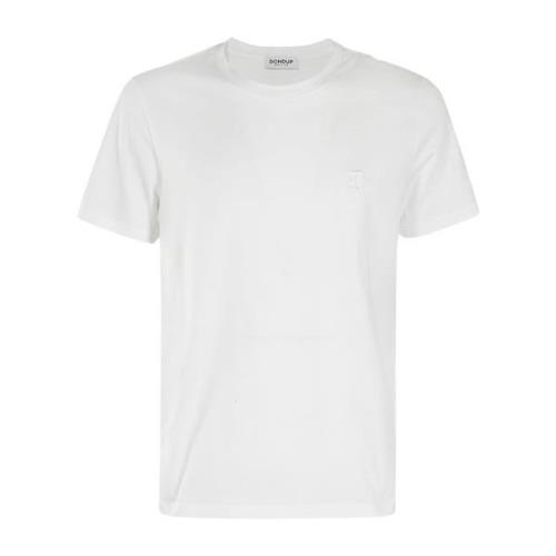 Dondup Avslappnad Bomull T-shirt White, Herr