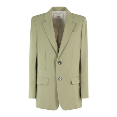 Ami Paris Klassisk Tvåknappad Blazer Green, Dam