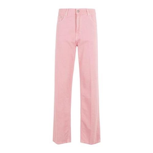 Haikure Twill Style Jeans Pink, Dam