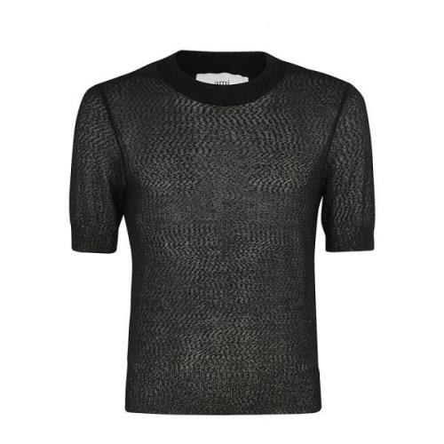 Ami Paris Grundläggande Crewneck T-shirt Black, Herr