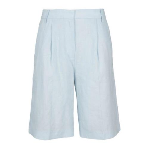 Remain Birger Christensen Linne Bermuda Slits Shorts Blue, Dam