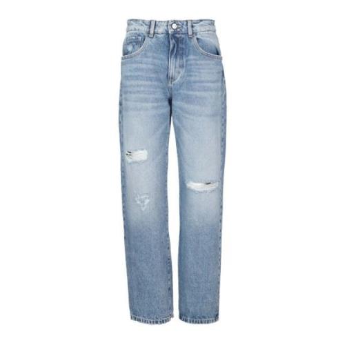 Icon Denim Casual Baggy Jeans Blue, Dam
