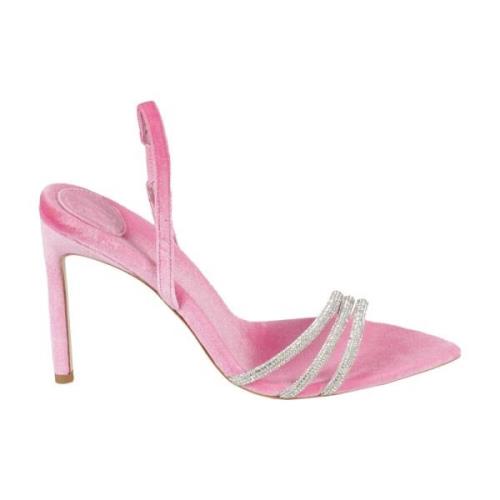 Bettina Vermillon High Heel Sandals Pink, Dam