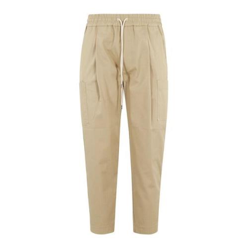 Drole de Monsieur Cropped Cargo Byxor Beige, Herr