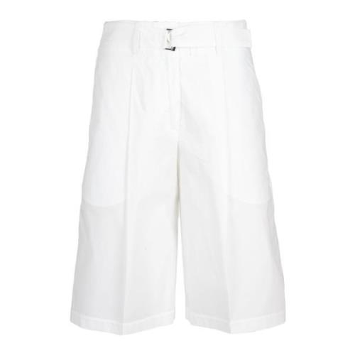 Seventy Popeline Bermuda Shorts White, Dam