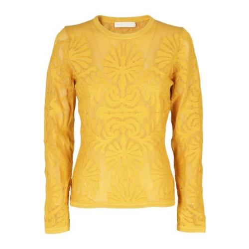 Ulla Johnson Stilfull Mira Pullover Sweater Yellow, Dam