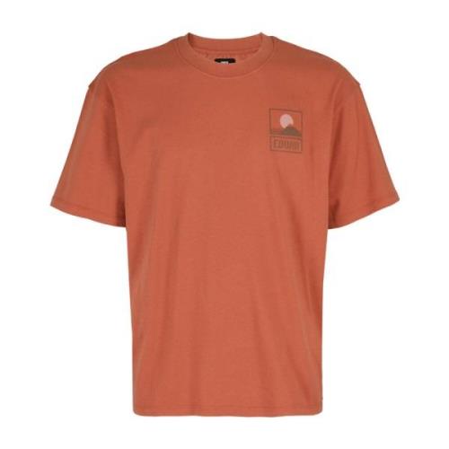 Edwin Fuji Sunset T-Shirt Brown, Herr