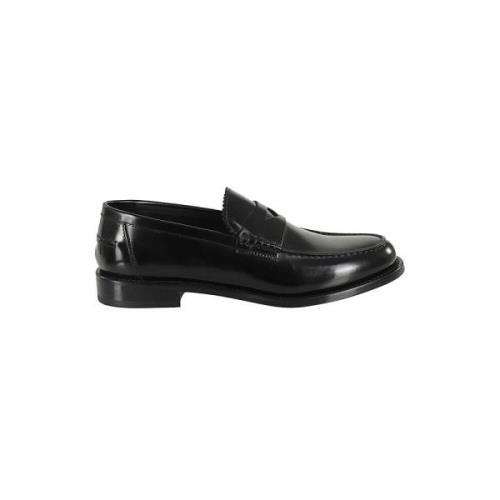 Doucal's Klassiska Penny Loafer Skor Black, Herr