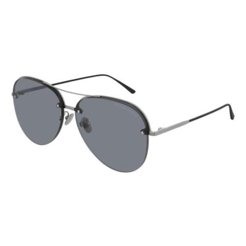 Bottega Veneta Silver/Grey Sunglasses Bv0206S Gray, Unisex