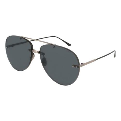 Bottega Veneta Silver/Grey Sunglasses Bv0179S Gray, Dam