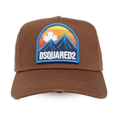 Dsquared2 Baseball Cap Brown, Herr