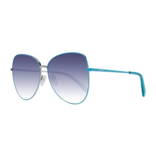 Emilio Pucci Gradient Butterfly Solglasögon Stiligt Design Blue, Dam