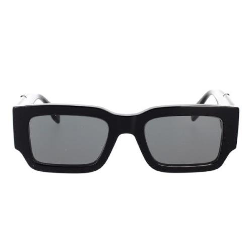 Fendi Geometrisk Glamour Solglasögon Diagonal Modell Black, Unisex