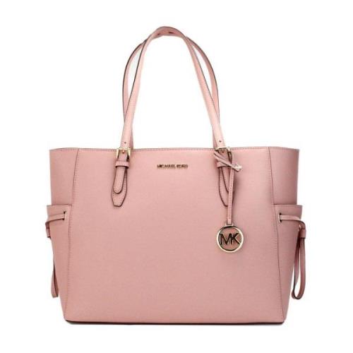 Michael Kors Läder Dragsko Tote Väska Pink, Dam