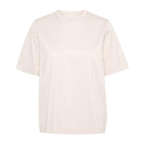 InWear Boxy Silhouette Tee Top Moonbeam Beige, Dam