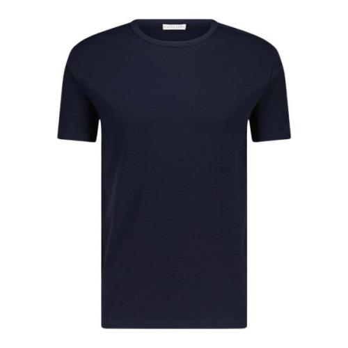 Kiefermann Bomull T-shirt Bekväm Rund Hals Blue, Herr