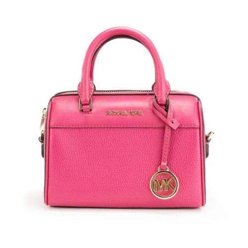 Michael Kors Rosa Pebble Läder Crossbody Handväska Pink, Dam