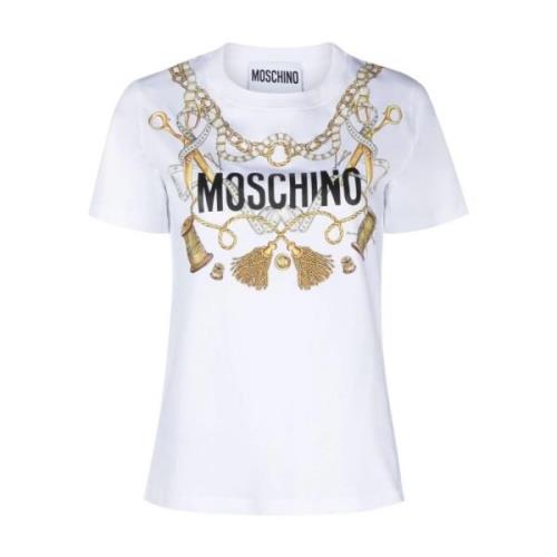 Moschino Stilfull T-Shirt Kollektion White, Dam