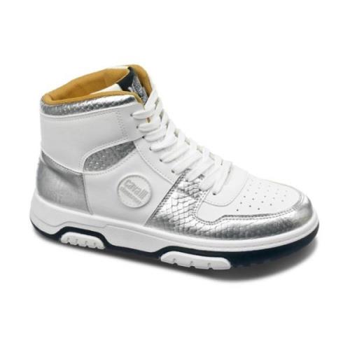 Cavalli Class Glittriga Sneakers för Kvinnor White, Dam