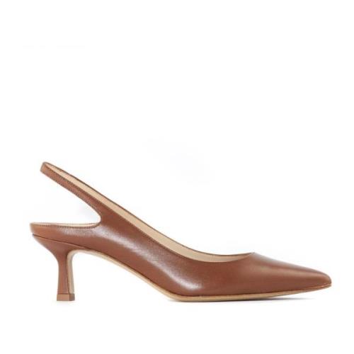 Roberto Festa Brun Läder Slingback Sandaler Brown, Dam