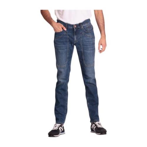 Jeckerson Slim Fit Mörkblå Byxor Blue, Herr