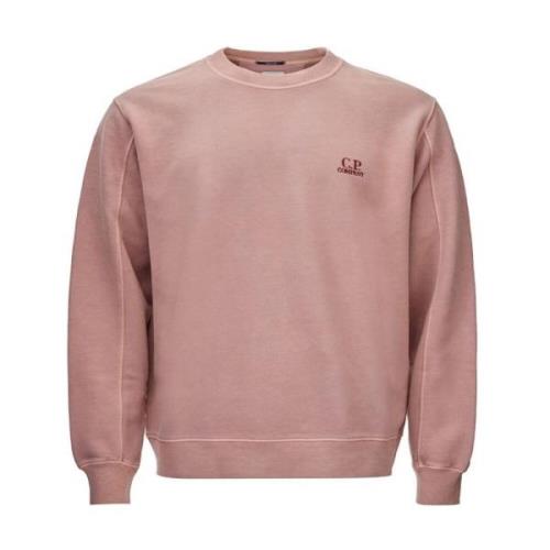 C.p. Company Bomull Crew Neck Sweater Pink, Herr