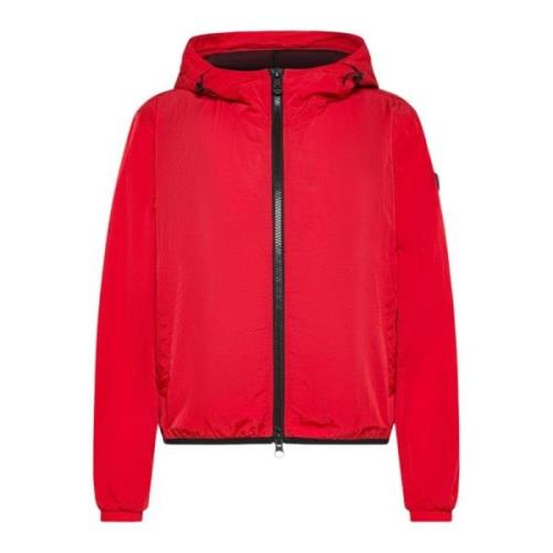 Peuterey Kort Nylon Bomberjacka Red, Dam