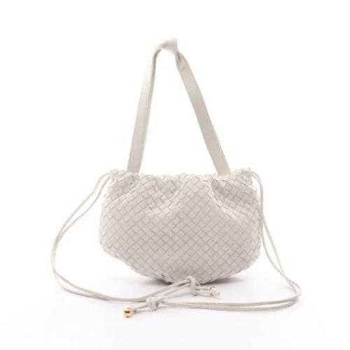 Bottega Veneta Vintage Pre-owned Laeder axelremsvskor White, Dam