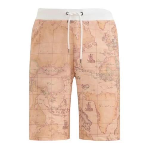 Alviero Martini 1a Classe Geo Classic Bermuda Shorts Beige, Herr